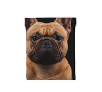 Bulldog Francés En Negro, Squeeze Top Wallet Bolsa de Almacenamiento para Mujer Monedero pequeño Bolsa de Cambio