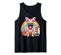 Bulldog Francés Felices Pascuas Bulldog Francés Camiseta sin Mangas