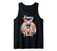 Bulldog Francés Felices Pascuas Bulldog Francés Pascua Camiseta sin Mangas