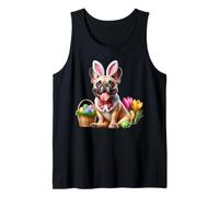 Bulldog Francés Felices Pascuas Camiseta sin Mangas