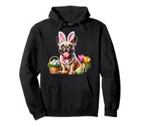 Bulldog Francés Felices Pascuas Sudadera con Capucha