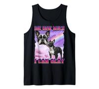 Bulldog Francés Francés Meme Divertido Cultura de Internet Gen Z Camiseta sin Mangas