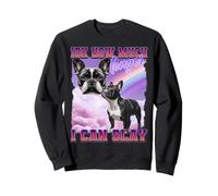 Bulldog Francés Francés Meme Divertido Cultura de Internet Gen Z Sudadera