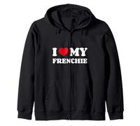 Bulldog Francés French Bulldog I Love My Frenchie Sudadera con Capucha