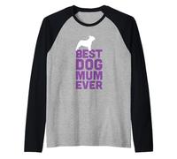 Bulldog francés/Frenchie - La mejor mamá de perro divertido Camiseta Manga Raglan