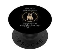 Bulldog Francés Glitter perro perros mamá de perro pata PopSockets PopGrip Intercambiable