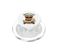 Bulldog Francés Hipster Café Helado Brew Club Humor PopSockets PopGrip para MagSafe