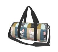 Bulldog Francés Impreso, Bolsa de Viaje de Gran Capacidad, Bolso Redondo, Bolsa de Viaje Deportiva, Bolsa de Mano, Bolsa de Fitness