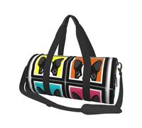 Bulldog Francés Impreso, Bolsa de Viaje de Gran Capacidad, Bolso Redondo, Bolsa de Viaje Deportiva, Bolsa de Mano, Bolsa de Fitness