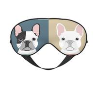 Bulldog Francés Impreso, Cubreojos completos Antifaz bloqueador de luz Antifaz para dormir Antifaz suave con los ojos vendados Noche