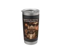 Bulldog Francés lo sé, y bastante sarcástico Vaso térmico de acero inoxidable de doble pared
