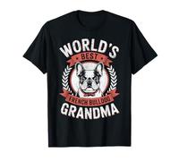 Bulldog Francés Mamá Mundo Mejor Abuela Frenchie Camiseta