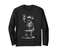 Bulldog Francés Música Rock Navidad Amante de los Manga Larga