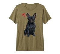 Bulldog Francés Negro, Frenchie Negro Camiseta Premium