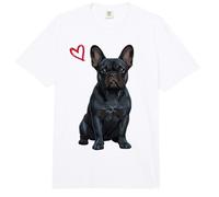 Bulldog Francés Negro, Frenchie Negro Comfort Colors Adult Heavyweight T-Shirt