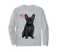 Bulldog Francés Negro, Frenchie Negro Manga Larga