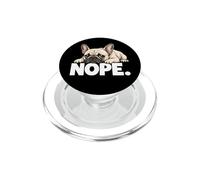 Bulldog Francés Nope Hoy No Mala Actitud Perezoso Frenchie PopSockets PopGrip para MagSafe