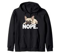 Bulldog Francés Nope Hoy No Mala Actitud Perezoso Frenchie Sudadera con Capucha