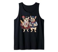 Bulldog Francés Perro Amor Bandera Francia Camiseta sin Mangas