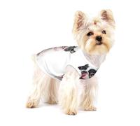 Bulldog francés, Perro Curioso y Feliz,Camiseta de algodón sin Mangas para Mascotas, Chaleco Transpirable, Suave y elástico para Cachorros,S