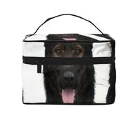 Bulldog francés, Perro Curioso y felizBolsa de Maquillaje, Bolsa de Cosméticos Portátil para Mujer-Organizador de Cosméticos de Viaje, Regalo para Momentos Especiales