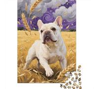 Bulldog francés Puzzle 1000 Piezas De Madera | Desafío Creativo para Adultos Y Adolescentes | Aprende Jugando con Rompecabezas De Desafiando