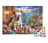 Bulldog francés Puzzle 1000 Piezas Y Niños +14 Años Mundo Animal Rompecabezas DIY Juego Educativo Regalo De Decoración del Hogar 52x38cm/1000pcs