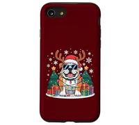 Bulldog Francés Reno de Navidad con Luces navideñas Carcasa para iPhone SE (2020) / 7/8