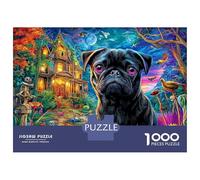 Bulldog francés Rompecabezas 1000 Piezas De Lógica - para Adultos, Niños Y Toda La Familia, Puzzle Juego Didáctico, 52x38cm/1000pcs