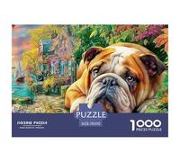 Bulldog francés Scene Rompecabezas para Adultos Imposible, De Alta Definición - Un Regalo Navideño Que Encanta A Mujeres, Hombres, Adultos Y Niños A Partir De Los 14 Años 70x50cm/1000pcs