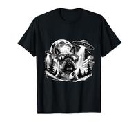 Bulldog Francés Secuestro OVNI Bajo Luna Llena Camiseta