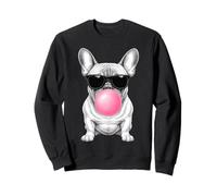 Bulldog Francés Soplando Burbuja Divertido Lindo Frenchie Perro Amante Sudadera