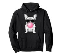 Bulldog Francés Soplando Burbuja Divertido Lindo Frenchie Perro Amante Sudadera con Capucha