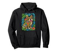Bulldog Francés Tropical Summer Vibes Floral Frenchie Dog Sudadera con Capucha