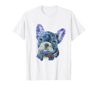 Bulldog francés Tshirt Mujeres Ropa Bulldog francés Chien Camiseta, Hombre, Blanco, 6XL