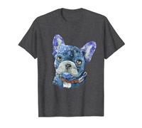 Bulldog francés Tshirt Mujeres Ropa Bulldog francés Chien Camiseta, Hombre, Jaspeado Oscuro, 4XL