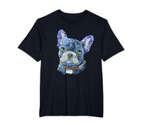 Bulldog francés Tshirt Mujeres Ropa Bulldog francés Chien Camiseta, Hombre Tallas Grandes, Negro, 2X Alto