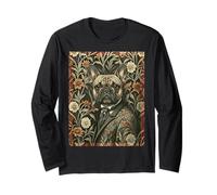 Bulldog Francés Victoriano Guapo Caballero Perro Manga Larga