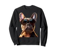 Bulldog Francés y Gafas de Sol Perro Bulldogs Mastín Sudadera