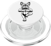 Bulldog Francés Yoga Cachorro Perros Divertidos Árbol Pose Vrikshasana PopSockets PopGrip para MagSafe