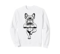 Bulldog Francés Yoga Cachorro Perros Divertidos Árbol Pose Vrikshasana Sudadera