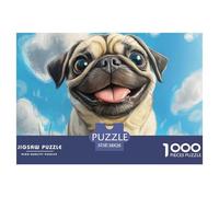 Bulldog Francese 1000 Piezas Rompecabezas Familiar para Adultos Inteligencia Juguete Regalo Creativo para La Relajación Diversión Educativo para Niños Y Adultos 38x26cm/1000pcs