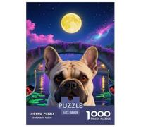 Bulldog Francese 1000 Piezas Rompecabezas Mascotas Lindas Rompecabezas Familiar A Partir De 14 Años Rompecabezas De Decoración Regalo 38x26cm/1000pcs
