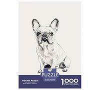 Bulldog Francese 1000 Piezas Rompecabezas Rompecabezas DIY Rompecabezas Familiar A Partir De 14 Años Rompecabezas Imposible Juguetes Desafiantes para Adultos 70x50cm/1000pcs