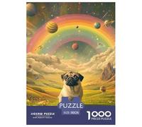 Bulldog Francese Puzzle 1000 Piezas, Diversión Rompecabezas De Bricolaje, De Noches De Juegos Desafiantes, Regalo, para Adultos Y Niños A Partir De 12 Años 38x26cm/1000pcs
