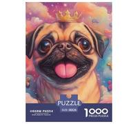 Bulldog Francese Puzzle 1000 Piezas, Diversión Rompecabezas De Bricolaje, De Noches De Juegos Desafiantes, Regalo, para Adultos Y Niños A Partir De 12 Años 38x26cm/1000pcs
