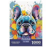 Bulldog Francese Puzzle 1000 Piezas, Diversión Rompecabezas De Bricolaje, Desafío Ideal, Puzzles Gift, para Adultos Y Niños A Partir De 12 Años 38x26cm/1000pcs