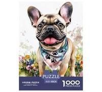 Bulldog Francese Puzzle 1000 Piezas, Entretenimiento Rompecabezas De Bricolaje, Entretenimiento Creativo, Puzzles Gift, para Adultos Y Niños A Partir De 12 Años 38x26cm/1000pcs