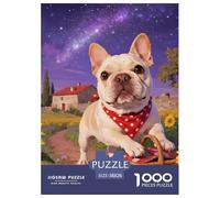 Bulldog Francese Puzzle 1000 Piezas Lindo Pets, Diversión Rompecabezas De Bricolaje, Desafío Ideal, Puzzles Gift, para Adultos Y Niños A Partir De 12 Años 38x26cm/1000pcs