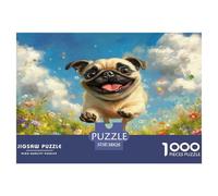 Bulldog Francese Puzzle Imposible,desafío for Adults Juego Educativo 1000 Piezas Obra De Arte De Juego De para Adultos Y Niños 38x26cm/1000pcs